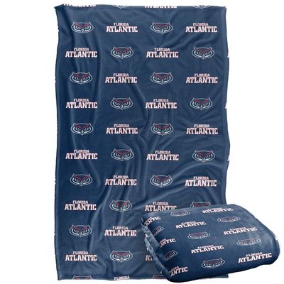 Florida Atlantic University Owls Blanket, 36" x 58", Logo Pattern, Silky Touch Super Soft Throw