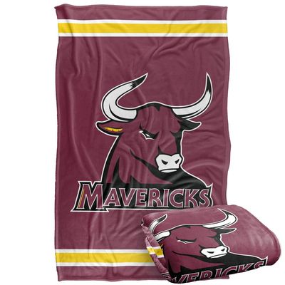 Colorado Mesa University Mavericks Blanket, 36" x 58", Primary Logo Stripes, Silky Touch Super Soft Throw