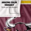Colorado Mesa University Mavericks Blanket, 36" x 58", Primary Logo Stripes, Silky Touch Super Soft Throw view 4