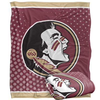 Florida State University Seminoles Blanket, 50" x 60", Logo Dots, Silky Touch Super Soft Throw