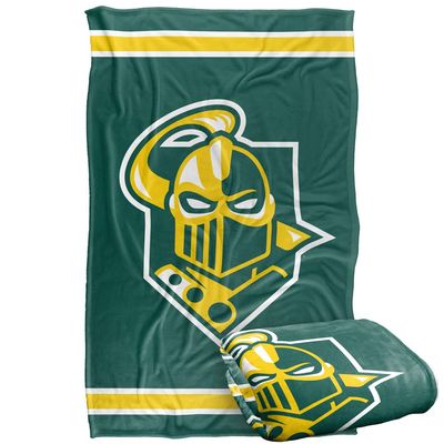 Clarkson University Golden Knights Blanket, 36" x 58", Primary Logo Stripes, Silky Touch Super Soft Throw