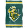 Clarkson University Golden Knights Blanket, 36" x 58", Primary Logo Stripes, Silky Touch Super Soft Throw view 2