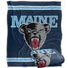 University of Maine Black Bears Blanket, 50" x 60", Primary Logo Stripes, Silky Touch Super Soft Throw view 1