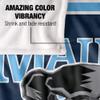 University of Maine Black Bears Blanket, 50" x 60", Primary Logo Stripes, Silky Touch Super Soft Throw view 4