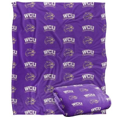 Western Carolina University Catamounts Blanket, 50" x 60", Logo Pattern, Silky Touch Super Soft Throw