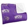 Western Carolina University Catamounts Blanket, 50" x 60", Logo Pattern, Silky Touch Super Soft Throw view 3
