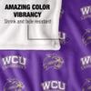 Western Carolina University Catamounts Blanket, 50" x 60", Logo Pattern, Silky Touch Super Soft Throw view 4
