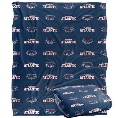 Florida Atlantic University Owls Blanket, 50" x 60", Logo Pattern, Silky Touch Super Soft Throw