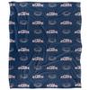 Florida Atlantic University Owls Blanket, 50" x 60", Logo Pattern, Silky Touch Super Soft Throw view 2
