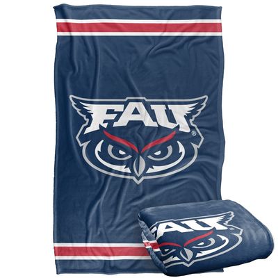 Florida Atlantic University Owls Blanket, 36" x 58", Primary Logo Stripes, Silky Touch Super Soft Throw