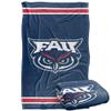 Florida Atlantic University Owls Blanket, 36" x 58", Primary Logo Stripes, Silky Touch Super Soft Throw view 1