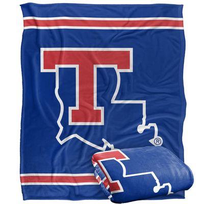 Louisiana Tech Bulldogs Blanket, 50" x 60", Primary Logo Stripes, Silky Touch Super Soft Throw