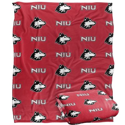 Northern Illinois University Huskies Blanket, 50" x 60", Logo Pattern, Silky Touch Super Soft Throw