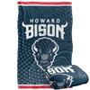Howard University Bison Blanket, 36" x 58", Logo Dots, Silky Touch Super Soft Throw view 1