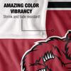 Bridgewater State Univeristy Bears Blanket, 50" x 60", Primary Logo Stripes, Silky Touch Super Soft Throw view 4
