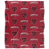 Bridgewater State Univeristy Bears Blanket, 50" x 60", Logo Pattern, Silky Touch Super Soft Throw view 2