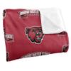 Bridgewater State Univeristy Bears Blanket, 50" x 60", Logo Pattern, Silky Touch Super Soft Throw view 3