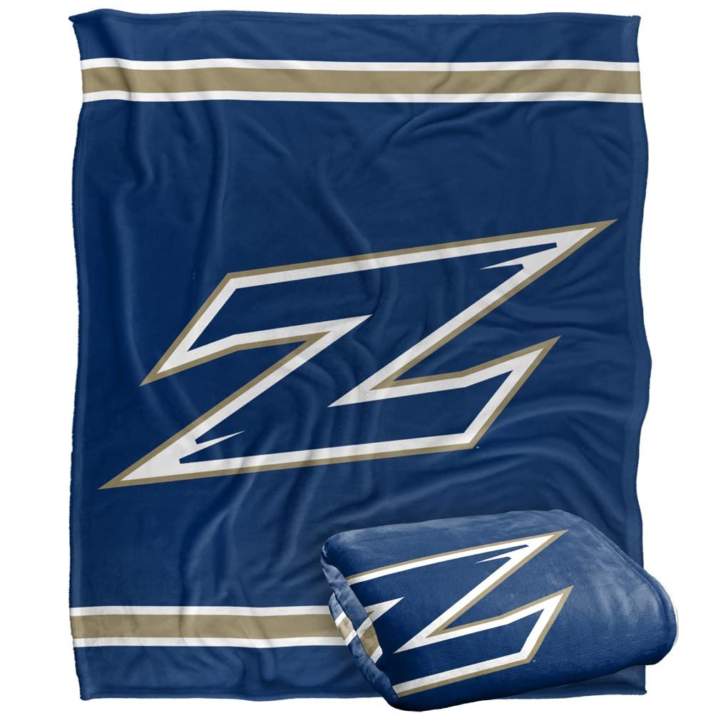 University of Akron Zips Blanket, 50" x 60", Primary Logo Stripes, Silky Touch Super Soft Throw