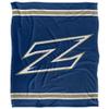 University of Akron Zips Blanket, 50" x 60", Primary Logo Stripes, Silky Touch Super Soft Throw view 2