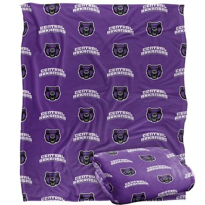 University of Central Arkansas Bears Blanket, 50" x 60", Logo Pattern, Silky Touch Super Soft Throw