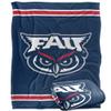 Florida Atlantic University Owls Blanket, 50" x 60", Primary Logo Stripes, Silky Touch Super Soft Throw view 1