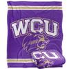 Western Carolina University Catamounts Blanket, 50" x 60", Primary Logo Stripes, Silky Touch Super Soft Throw view 1
