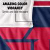 University of Dayton Flyers Blanket, 50" x 60", Primary Logo Stripes, Silky Touch Super Soft Throw view 4