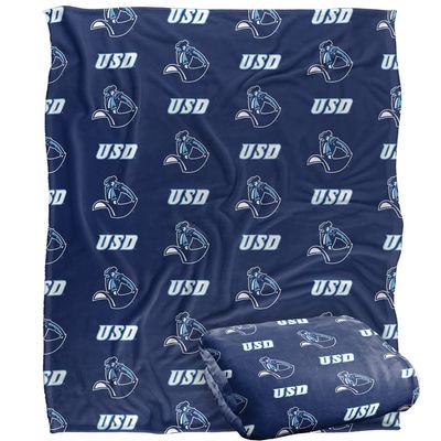 University of San Diego Toreros Blanket, 50" x 60", Logo Pattern, Silky Touch Super Soft Throw