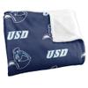 University of San Diego Toreros Blanket, 50" x 60", Logo Pattern, Silky Touch Super Soft Throw view 3