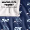 University of San Diego Toreros Blanket, 50" x 60", Logo Pattern, Silky Touch Super Soft Throw view 4