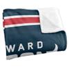 Howard University Bison Blanket, 36" x 58", Primary Logo Stripes, Silky Touch Super Soft Throw view 3