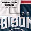 Howard University Bison Blanket, 36" x 58", Primary Logo Stripes, Silky Touch Super Soft Throw view 4