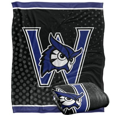 Westfield State University Owls Blanket, 50" x 60", Logo Dots, Silky Touch Super Soft Throw