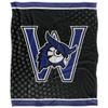 Westfield State University Owls Blanket, 50" x 60", Logo Dots, Silky Touch Super Soft Throw view 2