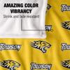 Towson University Tigers Blanket, 50" x 60", Logo Pattern, Silky Touch Super Soft Throw view 4