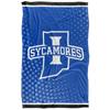 Indiana State University Sycamores Blanket, 36" x 58", Logo Dots, Silky Touch Super Soft Throw view 2