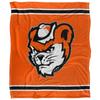 Sam Houston State University Bearkats Blanket, 50" x 60", Primary Logo Stripes, Silky Touch Super Soft Throw view 2