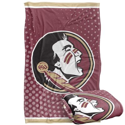 Florida State University Seminoles Blanket, 36" x 58", Logo Dots, Silky Touch Super Soft Throw