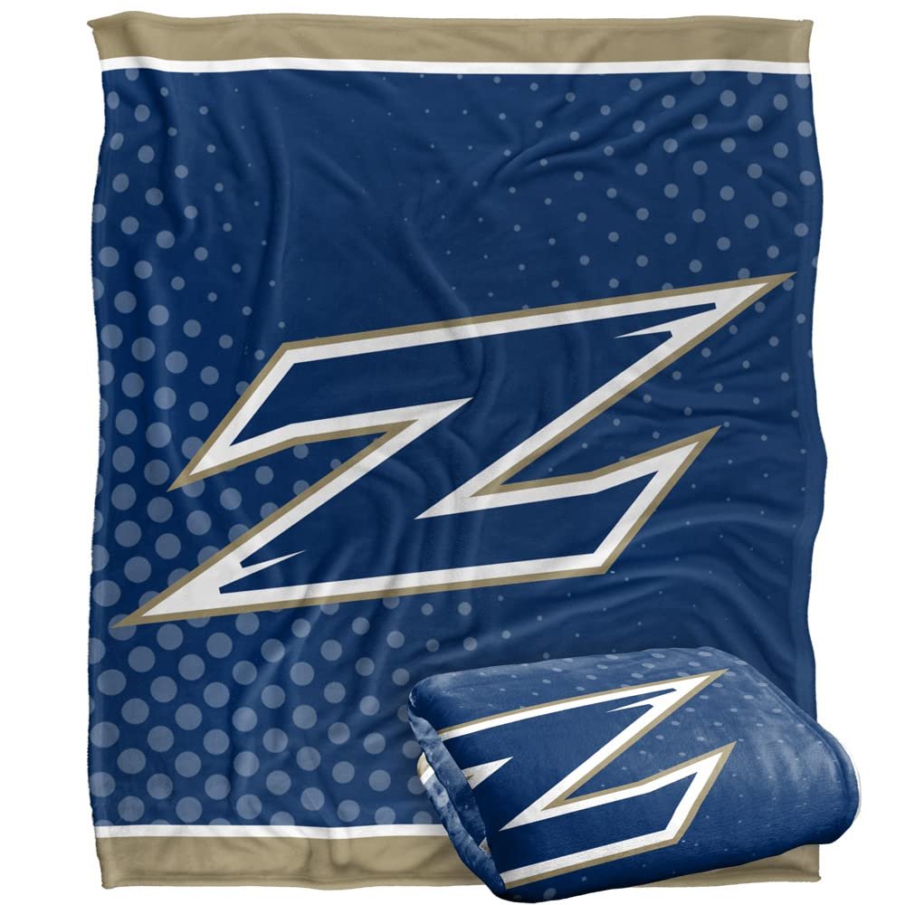 University of Akron Zips Blanket, 50" x 60", Logo Dots, Silky Touch Super Soft Throw