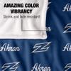 University of Akron Zips Blanket, 50" x 60", Logo Pattern, Silky Touch Super Soft Throw view 4