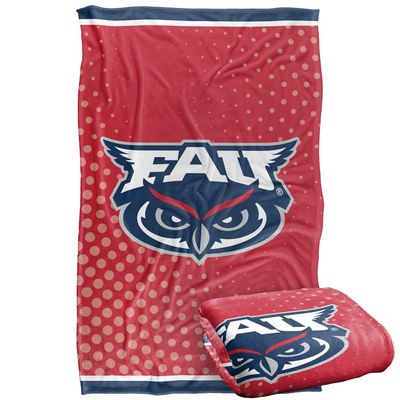 Florida Atlantic University Owls Blanket, 36" x 58", Logo Dots, Silky Touch Super Soft Throw