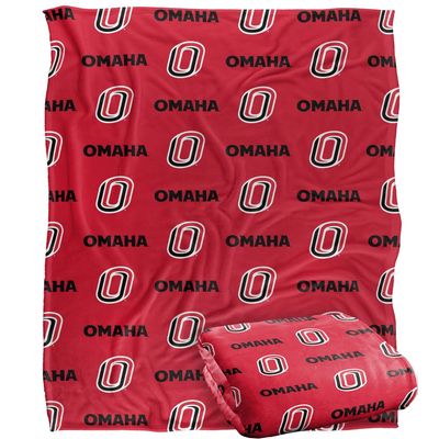 University of Nebraska at Omaha Wildcats Blanket, 50" x 60", Logo Pattern, Silky Touch Super Soft Throw