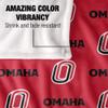 University of Nebraska at Omaha Wildcats Blanket, 50" x 60", Logo Pattern, Silky Touch Super Soft Throw view 4