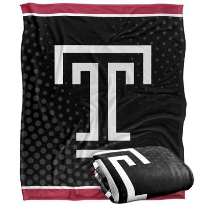 Temple University Owls Blanket, 50" x 60", Logo Dots, Silky Touch Super Soft Throw