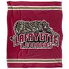 Lafayette College Bulldogs Blanket, 50" x 60", Primary Logo Stripes, Silky Touch Super Soft Throw view 2