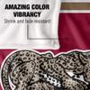 Lafayette College Bulldogs Blanket, 50" x 60", Primary Logo Stripes, Silky Touch Super Soft Throw view 4
