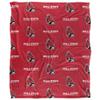 Ball State University Cardinals Blanket, 50" x 60", Logo Pattern, Silky Touch Super Soft Throw view 2
