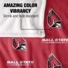 Ball State University Cardinals Blanket, 50" x 60", Logo Pattern, Silky Touch Super Soft Throw view 4