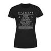 Why is The Carpet All Wet Todd Christmas T-Shirt for Women - Funny Costumes | Cool Graphic Tee Idea Black view 1