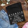 Why is The Carpet All Wet Todd Christmas T-Shirt for Women - Funny Costumes | Cool Graphic Tee Idea Black view 4